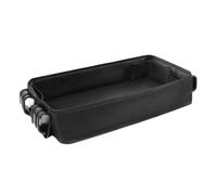ERINGOGO Bandeja De Aperitivos Para Cochecito Sujetavasos y Organizador Accesorio De Carro Para Bebés y Niño Niña Color Negro Xl