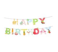 ERINGOGO Banderín Decorativo Hawaiano de Cartón para Fiestas de Cumpleaños para Decoración Tropical y de Colgar Casa o Escuela Color y Diversión Celebraciones