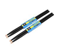 ERINGOGO Baquetas De Arce 5a Negras, Juego De 4 Piezas, Herramienta Para Percusión, Accesorios Para Batería, Palo De Tambor Adecuado Para Principiantes y Práctica Diaria