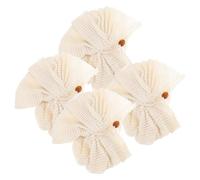 ERINGOGO Bolas de Ducha Exfoliantes 4 Unidades Tamaño Pequeño Esponja Vegetal Beige para Baño Cuidado Corporal Cordón Colgante para Uso Diario en Ducha y Masaje