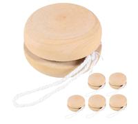 ERINGOGO Bolas de Yo-Yo de Madera para Niños Juguete DIY de Pintura 6 Piezas Bolas de Juguetes Manualidades Infantiles Actividades para Fiestas