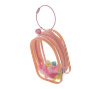 ERINGOGO Bolsa Transparente para Muñecas con PVC de Alta Transparencia Bolsa de Exhibición para Figuras Pequeñas con Campana y Anillo Organizador Portátil para Coleccionistas