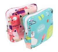 ERINGOGO Bolsas Para Cambiar Compresas Menstruales 2 Unidades Impermeables Cremallera Diseño Compacto Para Llevar En Viaje Oficina y Escuela