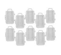 ERINGOGO Caja de Dulces Transparente Pequeña Forma de Maleta, Plástico, 12 Unidades, Mini Caja de Obsequio para Bodas y Decoración de Fiesta, Organizador Portátil para Eventos y Viaje