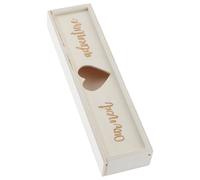 ERINGOGO Caja de madera para anuncio de embarazo y recuerdos de embarazo con tapa para prueba de embarazo y showers