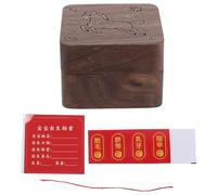 ERINGOGO Caja de madera para conservar el cabello y el cordón umbilical del feto. Organizador del Año del Caballo para los primeros recuerdos del bebé.