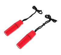 ERINGOGO Caja para Playa y Actividades al Aire Libre Set 2 Piezas Diseño Cilíndrico Rojo Resistente al Agua y Arena Contenedor Sellado con Cordón para Snorkel Kayak y Buceo
