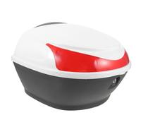ERINGOGO Caja Trasera Moto Baul Caja Moto para Almacenar Herramientas, Plástico Blanco, 1 Set, Fácil de Instalar, para Riding