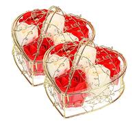 ERINGOGO Cajas De Pétalos De Rosa De Jabón Decorativo Romántico Para San Valentín Para Cumpleaños y Ocasiones Especiales Diseño Delicado Apariencia Realista Apto Para Decoración Del
