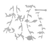 ERINGOGO Calcomanías De Incrustaciones Para Diapasón De Guitarra Ukelele Stickers Adhesivos Para Personalización y Decoración Fácil Aplicación Diseño Árbol Accesorios Musicales
