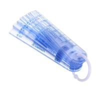 ERINGOGO Calibre de inspección en forma de cuña, regla de separación de plástico transparente, 20 piezas, PVC, múltiples tamaños, para proyectos de ingeniería y uso doméstico