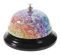 ERINGOGO Campana de servicio de metal para restaurante, campana de atención al cliente con patrón impreso, tono claro y sonido fuerte para cocina y escritorio Varios estilos