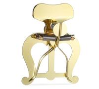 ERINGOGO Carpeta Desplegable Para Banda De Marcha De Aleación Duradera, Clip Para Trombón y Lira, Sujeción Segura Para Partituras De Música Color Dorado