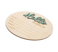 ERINGOGO Cartel De De Madera Redondo Para Fotografía De Personalizable Con Nombre De Recién Nacido Decoración y Accesorios Fotográficos