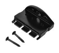 ERINGOGO Cejuela de bajo eléctrico sin pala: Bloque de cejuela de bajo eléctrico de 4 cuerdas con tornillo - Retenedor de cuerda de puente sin pala para reemplazo de instrumento