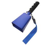 ERINGOGO Cencerros de metal con correa para la muñeca, para hacer ruido con asa, instrumento de percusión para eventos deportivos, fútbol, escuelas, concentraciones y celebraciones (azul)