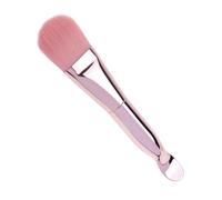 ERINGOGO Cepillo Aplicador de Mascarilla Doble Extremo Cuchara, 1 Unidad Tamaño Mediano, Cerdas Suaves, Color Rosa, para Cuidado Facial Femenino en Spa y Tratamientos de Piel