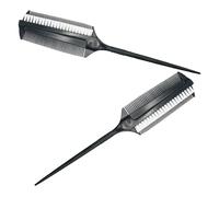 ERINGOGO Cepillo Aplicador de Tinte Cabello 2 Piezas Tamaño Pequeño Doble Cara para Profesionales y Uso en Salón y Hogar Peluquería Herramienta de Belleza