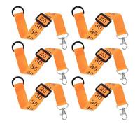 ERINGOGO Clips para Cadenas de Árbitros de Fútbol Americano 6 Piezas Nylon Resistente Naranja Accesorios para Jueces de Línea Clips Ligeros y Flexibles para Equipamiento Oficial de