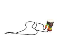 ERINGOGO Collar Djembe Mini Pendiente De Tambor Africano De Madera Clásica Joyería Para Amantes Música Accesorio Hecho Mano Decorativo y Versátil