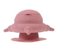 ERINGOGO Comedero para Leche de Silicona para Varios Cachorros con 4 Tetinas, Cuenco Rosa Resistente al Calor para Suministros de Enfermería Canina, Utensilio de Alimentación para Mascotas