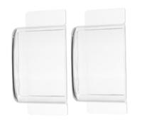 ERINGOGO Comedero para Pájaros Semicircular Transparente de Plástico Engrosado, 2 Unidades, Gran Capacidad para Jaulas, Suministros para Aves de Compañía, Adecuado para Alimentación