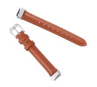 ERINGOGO Correa de Cuero Auténtico para Pulsera y Duradera para Reloj Inteligente Diseño Cómodo y Fácil de Reemplazar S Marrón Elegante