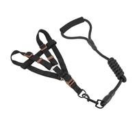 ERINGOGO Correa para Pasear Perros y Chaleco Arnés para Cachorros 1.0x120 Cm Negro, Kit de Cuerda para Mascotas, Suministros para Paseo y Control Cómodo de Perros Pequeños
