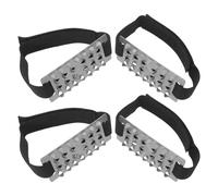 ERINGOGO Crampones de 26 Dientes para Botas de Senderismo Negros 2 Pares Púas de Acero Antideslizantes Ajustables para Nieve y Hielo Agarres Resistentes para Escalada y Caminatas en