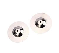 ERINGOGO Crash Plateados para 2 Piezas Accesorios de Percusión Duraderos Sonido y Limpio para Principiantes y Estudiantes