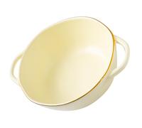 ERINGOGO Cuenco Cerámico Crema Doble Asa para Hornear, Tazón para Sopa y Ensalada, Apto para Lavavajillas y Microondas, Adecuado para Cocina Profesional y Hogar