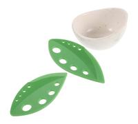 ERINGOGO Cuenco De Cerámica Artesanal Para Pelar Hierbas Medicinales Separador De Hojas De Cocina Pelador De Hojas De Hierbas