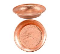 ERINGOGO Cuenco Ritual de Cobre para Ofrendas de Agua Tibetano Pequeño 2 Piezas, Plato Budista para Adoración y Meditación, Decoración Espiritual para Hogar