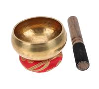 ERINGOGO Cuenco Tibetano Para Meditación De Cobre 8 Cm Mazo y Cojín Incluyendo Cuenco Decorativo Sonido Para Yoga, Relajación y Decoración Budista En Casa y Estudio