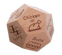 ERINGOGO Dados de Decisión de Comida de Madera para Parejas Juego Creativo para Decidir Cena en Citas Nocturnas Cumpleaños y Aniversarios Obsequio Original para San Valentín Caja de