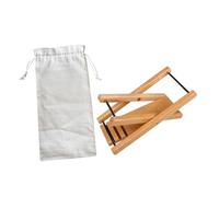 ERINGOGO De Guitarra Ajustable De Madera Reposapiés Portátil y Plegable Con Bolsa De Almacenamiento Para Guitarristas Casa