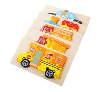 ERINGOGO de Madera para Niños de 1 a 3 Juguete Educativo Desarrollo Cognitivo para Bebés Diseñado para Casa Estimula la Imaginación 5 Piezas