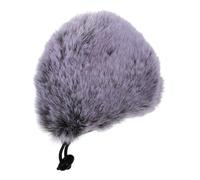 ERINGOGO de Micrófono Antiviento de Microfoneo Reutilizable y Lavable Compatible Mayoría de Micrófonos para Conferencias y Protección Eficaz contra Ruido y Viento Gris Con Cuerda