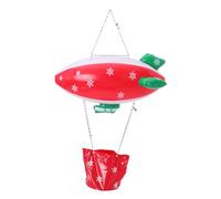ERINGOGO Decoración Navideña Inflable Colgante Forma Nave Espacial Resistente al Clima para Exteriores Ligera y Portátil para Fiestas y Fondos Festivos