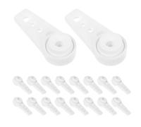 ERINGOGO Deslizadores para Riel de Cortina Funcionamiento Suave 24 Piezas Soportes para Cortinas de Plástico Blanco, Rodamiento de Bolas Instalación Rápida, para Dormitorio y Reforma
