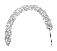ERINGOGO Diadema Trenzada con para Mujer Clip de Resistente Accesorio Brillante para Cabello Bodas y Fiestas