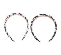 ERINGOGO Diademas Anchas Vintage Cabello 2piezas, Bandas Flexibles y Resistentes de Tela y Metal para Mujeres y Adolescentes en Fiestas
