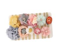 ERINGOGO Diademas Para Bebés Niñas Elásticas De Flores, Set De 10 Piezas, Nylon Suave Sin Marcas, Accesorio Floral Para Recién Nacidas, Baby Shower y Sesiones De Fotos