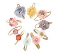 ERINGOGO Diademas Para Bebés Niñas Flores, Elásticas y Suaves De Nylon, Accesorios Para Recién Nacidos y Niños Pequeños, Set De 10 Piezas Para Fiestas y Sesiones De Fotos