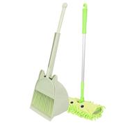 ERINGOGO Escoba y Recogedor para Niño Niña Set De Limpieza Infantil con Mop De Juguete y Accesorios para Imitación Incluye Pegatinas