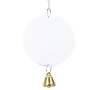 ERINGOGO Espejo de juguete para loros, jaula de pájaros, campana reflectante, reduce la soledad, promueve la actividad segura para periquitos, cacatúas, más