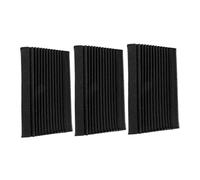 ERINGOGO Espumas Absorbentes Del Sonido 3 Piezas 12x12x24 Cm Aislamiento Acústico Alta Densidad Para Paredes Esquinas Ktv Estudio Cuña Insonorizante Bloqueo Bajas Frecuencias