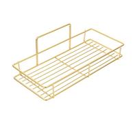 ERINGOGO Estante de Pared Metálico Dorado Grande para Baño y Cocina Organizador Resistente sin Taladro Estantería Colgante Multiusos para Almacenamiento de Accesorios y Repisas