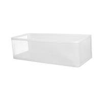 ERINGOGO Estante de Pared Multiusos sin Taladro para Cocina Organizador Colgante para Especias Jengibre y Ajo Cesta Blanca Extra Grande para Almacenamiento y Optimización del Espacio