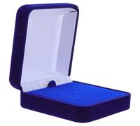 ERINGOGO Estuche de Exhibición para Medallas con Forro de Terciopelo Azul Caja Organizadora Portátil para Colecciones de Insignias Joyas Pines y Pulseras Vitrina Protectora Elegante y